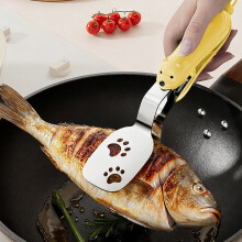 Ausziehbare, arretierbare Küchenzange, rutschfester Edelstahl, einziehbar zum Braten, Grillen und Servieren