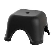 Tabouret de toilette bas avec base antidérapante pour une stabilité accrue dans la salle de bain. Design élégant pour adultes, idéal pour le