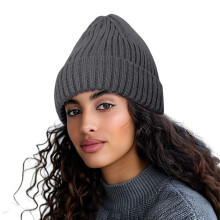 Wintermutsen voor dames, modieus, effen, alle herfst en winter, gebreide warme muts voor dames
