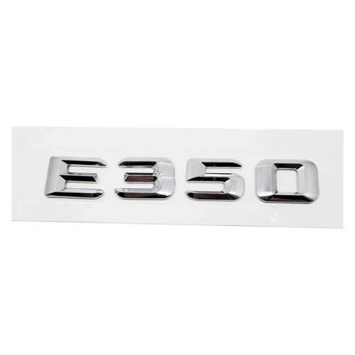 Autosticker met nummerletter voor de achterklep, geschikt voor E300, E320, E350, E400, E420, E430, E500 en E550.