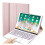 Capa com teclado e touchpad compatível com iPad Pro de 12,9 polegadas (1ª e 2ª geração, 2015/2017) – Retroiluminação em 7 cores, couro PU 1
