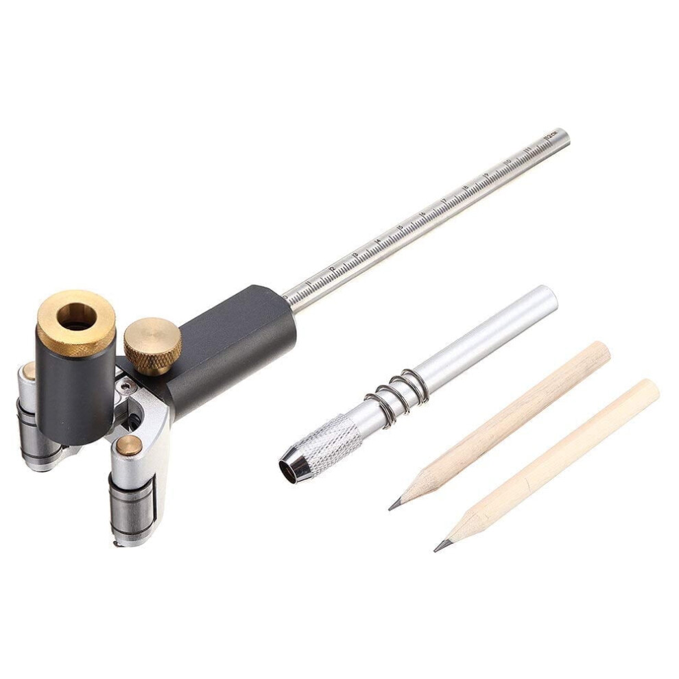 2 In 1 Woodworking Straight Line Linear Arc Scriber Tool With Pencil Scribe Tool Draw Circle Straight Tool 9482726212126