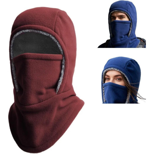 Winter Warmth 2-in-1 Hat and Face Mask Windproof 1