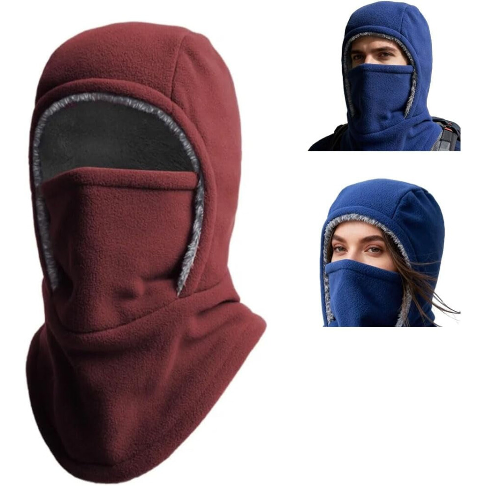 Winter Warmth 2-In-1 Hat & Face Mask - Windproof, Outdoor Cold Protection, Face And Neck Protection In 1 9482726213017