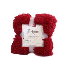 Soft Shaggy Faux Fur Throw Blanket 80x120cm, Plush Warm Bedspread for Sofa/Bed, Cozy Living Room Accent, Machine Washable — Compatible with Home