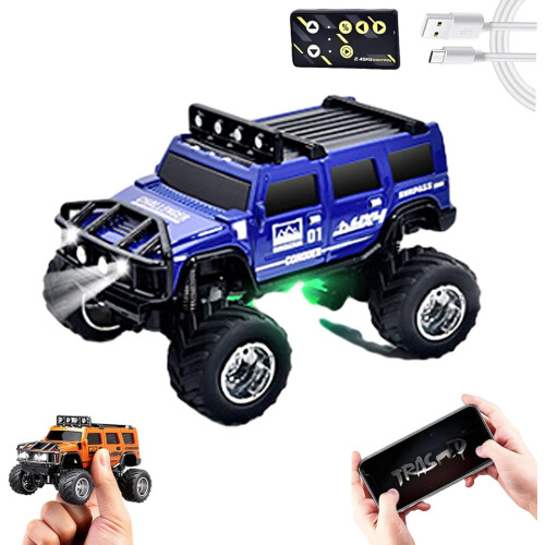 Mini RC Terrängbil1: 64Skala med 2,4 GHz och app