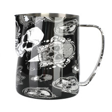 Professional Latte Spout, Stainless Steel Milk Frothing Pitcher Ergonomic Handle Design For Home Cafes And Party, Heat Resistant Grip With Durable