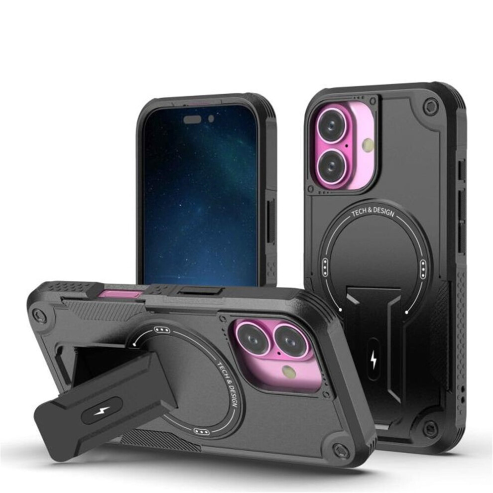 Iphone 17 Magnetic Case 6.3" Magsafe Rugged Black 975221384386