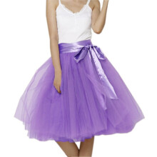 Women's Short Tutu Skirt with Sash Black M