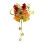 Christmas Bell Pendant Yellow Plastic 1 Piece 1
