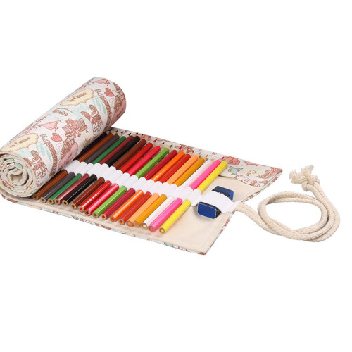 Pencil Roll Holder 36 Slots Canvas Large Capacity