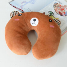Breathable Cotton U-Shaped Travel Neck Pillow for Kids & Adults – Compatible with Airplanes, Cars, Trains, Buses, Recline, Home & Office