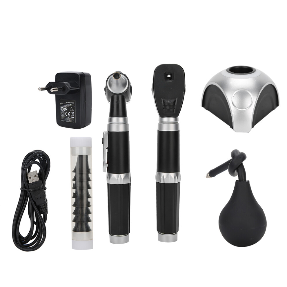 Professional Otoscope, Detailed Diagnostics & Rechargeable, Medical Design Safety for Accurate Ear Health Monitoring, Fiber Optic Digital Light,