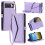 Purple PU Leather Flip Case for Google Pixel 9 Pro and 10 1