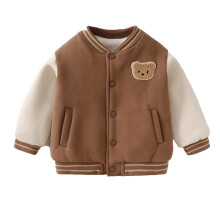 Baby Clothes Plus Baseball Coat Cotton Padded Coat Autumn And Winter Baby Girls Boys Thick Top Child For 6-12 Months