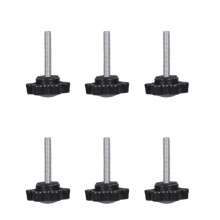 6Pcs Plastic Tighten Bolt Nut Knob 5mm Thumb Screw Knob Hexagonal Head Handle Hand Screw Knurled Grip Easy to Install