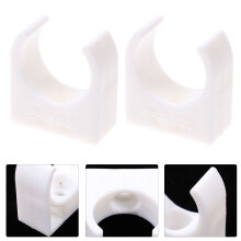 50Pcs U-Shaped Plastic Water Pipe Hangers Supports for Tubes and Conduits and Easy to Install