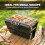 Outsunny Outsunny Folding Charcoal BBQ Grill, Portable with Tilting Grate Black 6