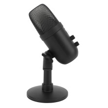 USB Gaming Condenser Microphone with Shock Mount, Mute Light & Gain Control