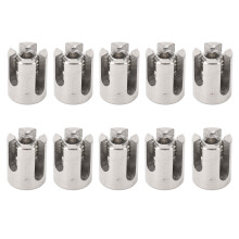 Cross Cable Clamps for Structural Integrity, Wire Rope Clip with Anti Fatigue Strength Corrosion Resistant Alloy, Stainless Steel Wire Rope Trellis
