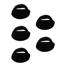 5Stk Kleine Schwarze Fischerhüte Stoff Offen Für Dolls DIY Deko
