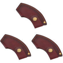 3Pièces Housses En Cuir Pour Protections Légères Marron Outdoor