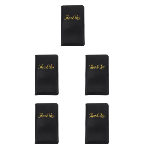 5Stk Strapazierfähiger PU Gastcheckhalter Für Café Und Bar