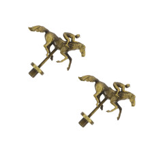 2Pièces Figurines Chevaux En Métal Collection Pour Jeux De Course