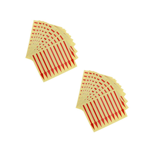 200Pcs Easy Apply Red Arrow Stickers for Instrument Panel Indicators
