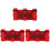 3Stk Roter Auto Dachgriff Polyester Stark Vielseitig 1