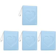 4Stk Himmelblaues Herz Scrapbook Album Kleines Fotobuch Für Fotos