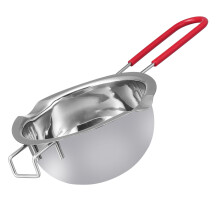 1Stk Roter Schmelztopf Edelstahl DIY Butter Schokolade Wachs Topf