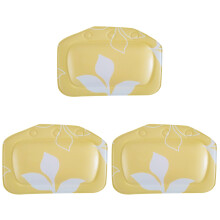 3Stk PVC Kopfkissen Gelb Mit Saugnapf Weiche Badaccessoire
