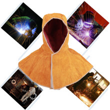 Cowhide Welding Hat Anti-Spatter Heat Insulation & Flame Retardant Protection