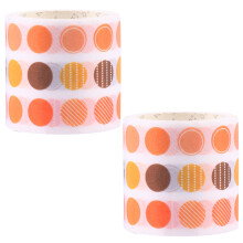 2Stk Oranger Washi Tape Coil, Langlebige Notiz- Und Planersticker