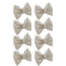 8 pezzi Fermacalzature per Scarpe con Fiocco, Rimovibili, Decorazione per Matrimonio, Festa, 8x5,5 cm
