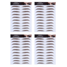 8PiĂšces Stickers Sourcils Transfert Eau Faux Sourcils Marron ĂlĂ©gant
