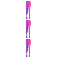 3Pièces Collants Élastiques Soie Femme Rose Violet Anti-