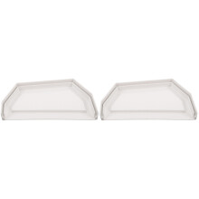 2Pièces Embouts Gouttières PVC Blancs Étanches Pour Évacuation Eau