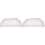 2Pièces Embouts Gouttières PVC Blancs Étanches Pour Évacuation Eau 1