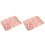 2Ensembles Bols Assiettes En De Blé Rose Pour Repas Sains 1