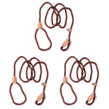 3Pièces Laisse Formation Café Nylon Durable