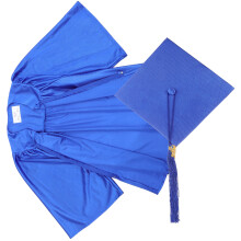 1Ensemble Costume Diplômé 2024 Robe Et Chapeau Ajustable