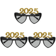 3Paren 2025 Feestbril Goud ABS Nieuwjaarspartyeffect Brillen