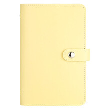 Album per la collezione di valute mondiali, raccoglitore a 59 tasche per banconote, francobolli e carte - Giallo, compatibile con formati standard