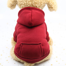 Moletom com capuz para cães pequenos, em poliéster, com bolso, roupa para cães, vestuário para animais de estimação, acessórios para animais