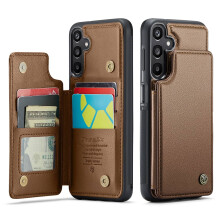 Samsung Galaxy A16 Hülle mit Kartenhalter, RFID-Schutz, Magnetverschluss, Aufstellfunktion und Stoßfestigkeit – Kompatibel mit Samsung Galaxy A16