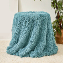 Coperta super soffice in tinta unita, copridivano, coperta calda e soffice in pelliccia sintetica, ideale per l'inverno, 47"x30"