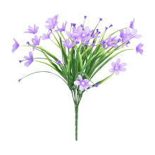 Kunstbloemen van plastic, wilde bloemen, voor binnen en buiten, tuindecoratie, voor binnen en buiten, veranda, terras, tuin, plantenbakken, decoratie.