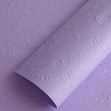 10 Blatt geprägtes Geschenkpapier, Blumendesign, 22,8 x 22,8 Zoll, Lila – für Blumensträuße, Geschenke, DIY-Projekte, Valentinstag & Geburtstage